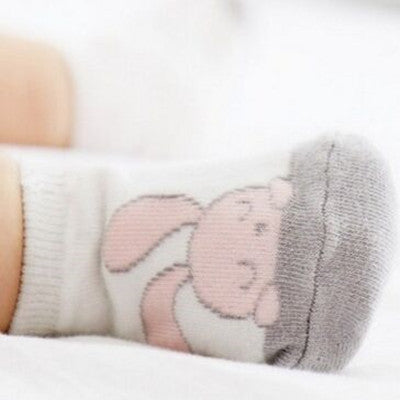 Cartoon Unisex Newborn Anti Slip  Baby Girls/ Boys Cotton Toddler Boat Socks Spring Fall Socks