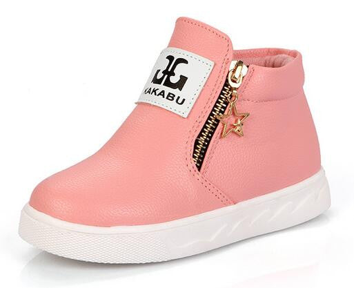 NEW 2016 Fashion Children Flats Breathable Zip Kids Casual shoes Spring/Autumn Boys Girls Sport shoes Sneakers 03