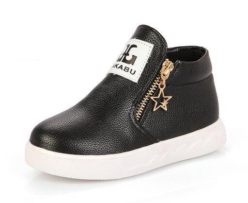 NEW 2016 Fashion Children Flats Breathable Zip Kids Casual shoes Spring/Autumn Boys Girls Sport shoes Sneakers 03
