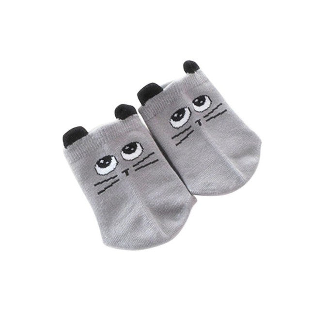 Unisex Baby Boys Girls Infant Crib Warm Shoes Prewalkers Cuffs Cartoon Socks New