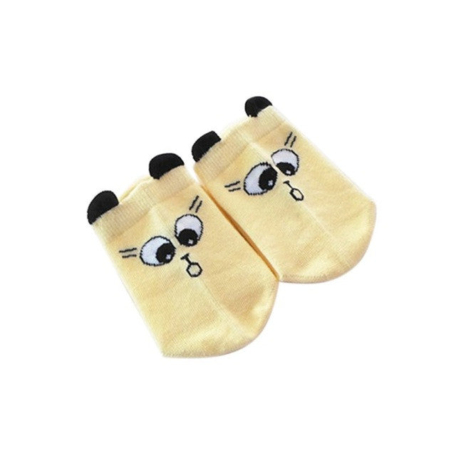 Unisex Baby Boys Girls Infant Crib Warm Shoes Prewalkers Cuffs Cartoon Socks New