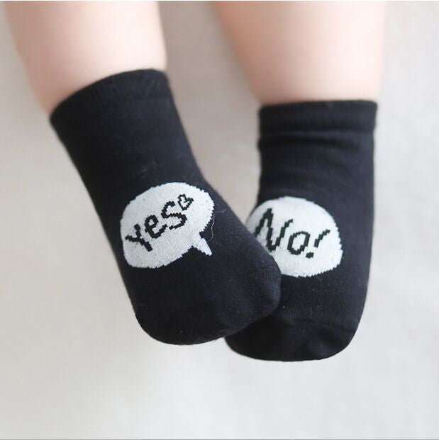 Baby Socks Newborn Cotton Boys Girls Cute Toddler Asymmetry Anti-slip Socks