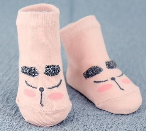 Baby Socks Newborn Cotton Boys Girls Cute Toddler Asymmetry Anti-slip Socks