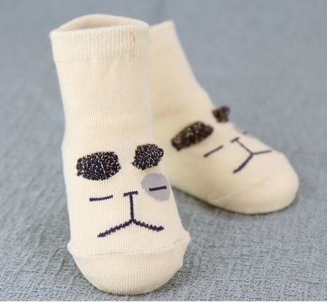 Baby Socks Newborn Cotton Boys Girls Cute Toddler Asymmetry Anti-slip Socks
