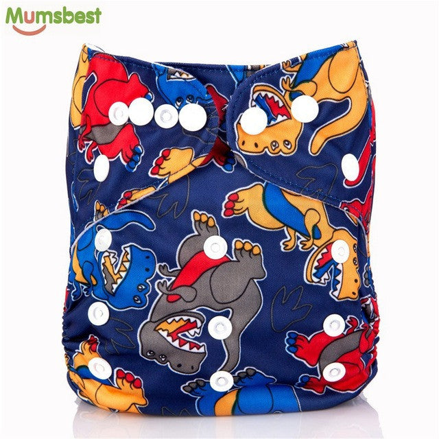 [Mumsbest] 2016 Washable Baby Cloth Diaper Cover Waterproof Cartoon Owl Baby Diapers Reusable Cloth Nappy Suit 0-2years 3-13kg
