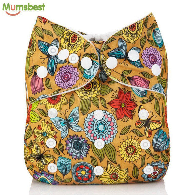[Mumsbest] 2016 Washable Baby Cloth Diaper Cover Waterproof Cartoon Owl Baby Diapers Reusable Cloth Nappy Suit 0-2years 3-13kg