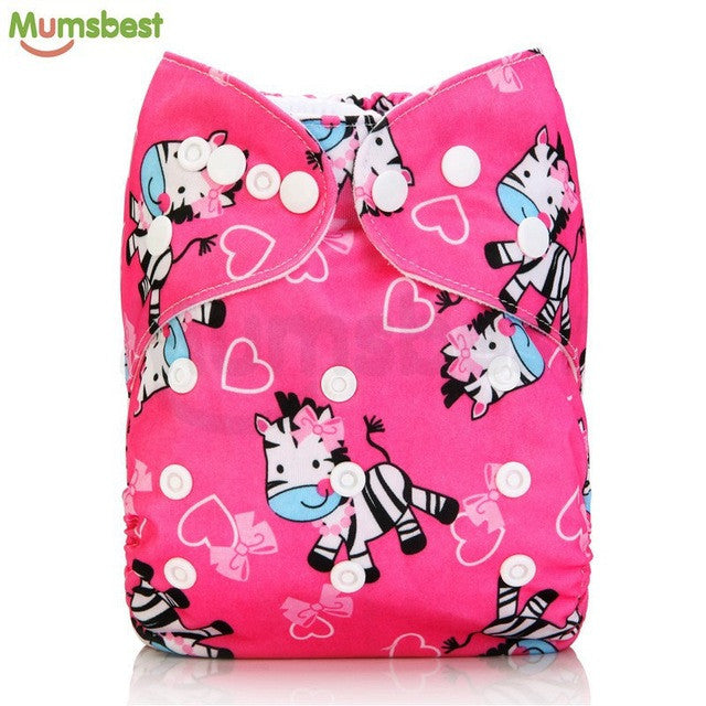 [Mumsbest] 2016 Washable Baby Cloth Diaper Cover Waterproof Cartoon Owl Baby Diapers Reusable Cloth Nappy Suit 0-2years 3-13kg