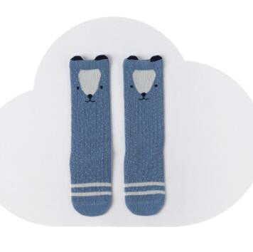 Cute Anti-Slip Cartoon Animals Kids Socks Cotton Baby Kid Knee High Socks Baby Girls Socks