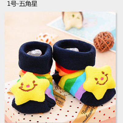 24 Style Lovely Cute Newborn Baby Socks Animal Cartoon Doll Infant Socks Model Anti-slip Boys Girls Socks
