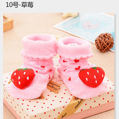 24 Style Lovely Cute Newborn Baby Socks Animal Cartoon Doll Infant Socks Model Anti-slip Boys Girls Socks