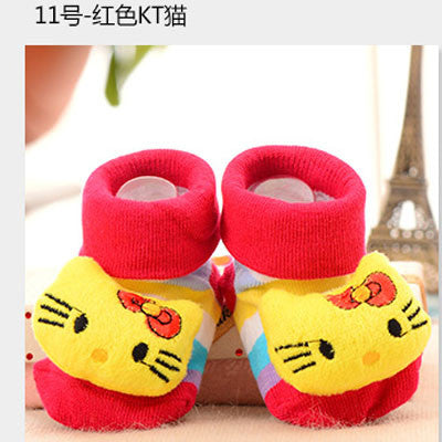 24 Style Lovely Cute Newborn Baby Socks Animal Cartoon Doll Infant Socks Model Anti-slip Boys Girls Socks