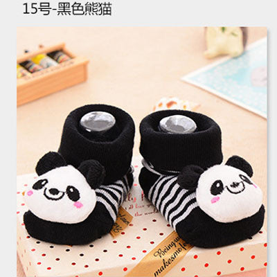 24 Style Lovely Cute Newborn Baby Socks Animal Cartoon Doll Infant Socks Model Anti-slip Boys Girls Socks