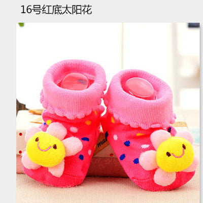24 Style Lovely Cute Newborn Baby Socks Animal Cartoon Doll Infant Socks Model Anti-slip Boys Girls Socks
