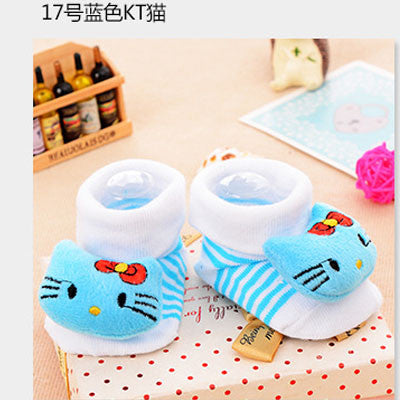 24 Style Lovely Cute Newborn Baby Socks Animal Cartoon Doll Infant Socks Model Anti-slip Boys Girls Socks