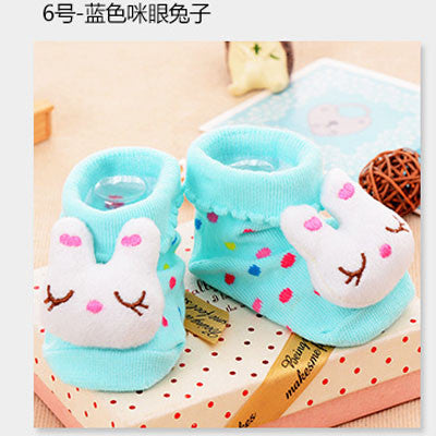 24 Style Lovely Cute Newborn Baby Socks Animal Cartoon Doll Infant Socks Model Anti-slip Boys Girls Socks