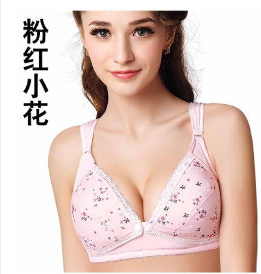 Cup A-E Maternity Nursing Bras Lace Open Button Cotton Lingerie Pregnant Women Underwear Breast Feeding Gravida Clothing Gestant