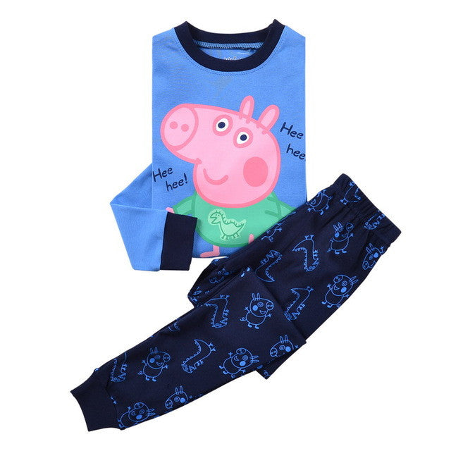 Cute Cartoon Baby Boys Girls Dinosaur Car Children pajamas Animal Pajamas Kid Pajama sets Children Clothing