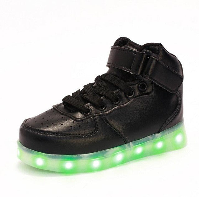 Boys & Girls Sneakers | Sport Led Usb Luminous Lighted Shoes