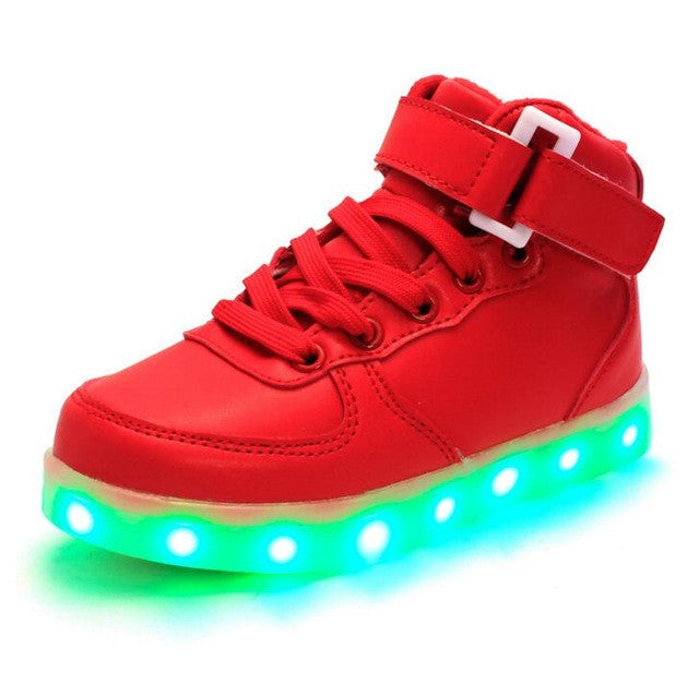 Boys & Girls Sneakers | Sport Led Usb Luminous Lighted Shoes