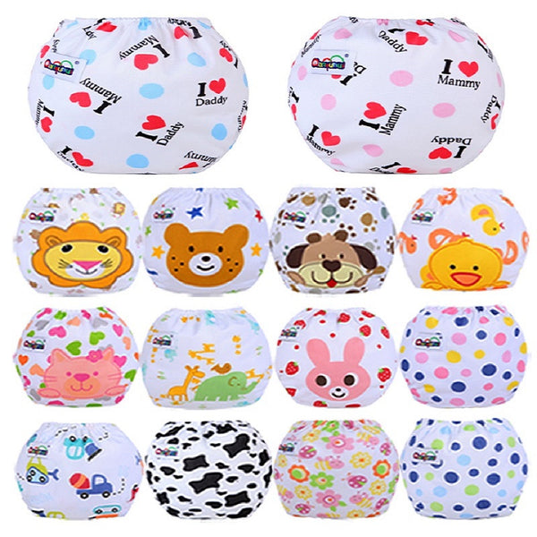 Baby Diaper Washable Reusable nappies changing cotton training pant happy cloth diaper sassy fraldas reutilizaveis NB031