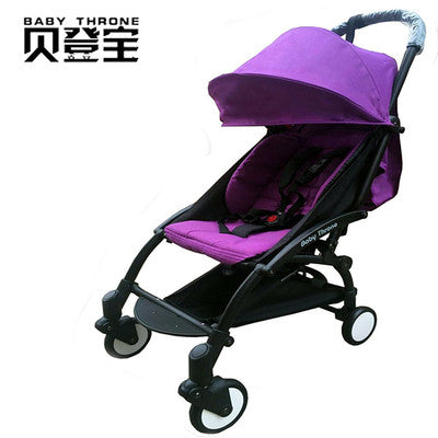 Upgrade a baby stroller ultra portable folding 2 and 1 four wheel suspension travel stroller