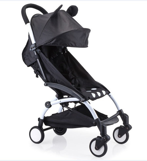 Upgrade a baby stroller ultra portable folding 2 and 1 four wheel suspension travel stroller