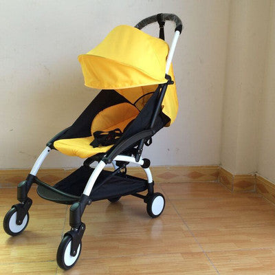 Upgrade a baby stroller ultra portable folding 2 and 1 four wheel suspension travel stroller