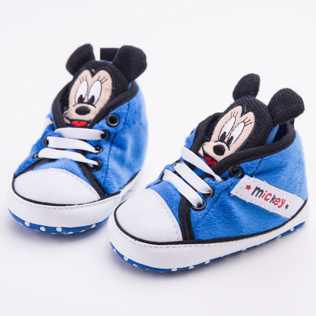 Cute Sweet Newborn Minnie Baby Shoes Infant Boys Girls Soft Soled Bottom Anti-slip Shoes Toddler Baby First walkers
