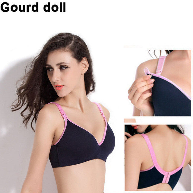 Plus Size 34-40 Cotton Breast Feeding Maternity Nursing bras prevent sagging for pregnant women soutien gorge Nursing underwear