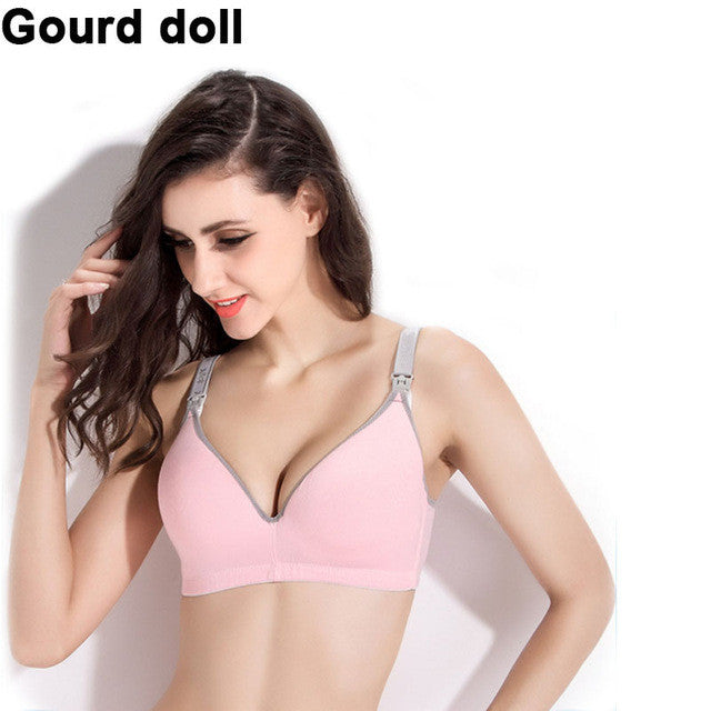 Plus Size 34-40 Cotton Breast Feeding Maternity Nursing bras prevent sagging for pregnant women soutien gorge Nursing underwear