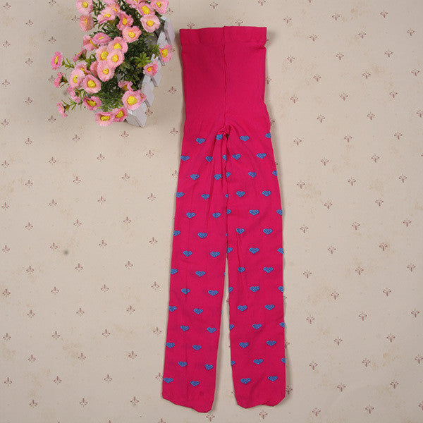 Hot Child Girls Stretchy Skinny  Love Heart Tights