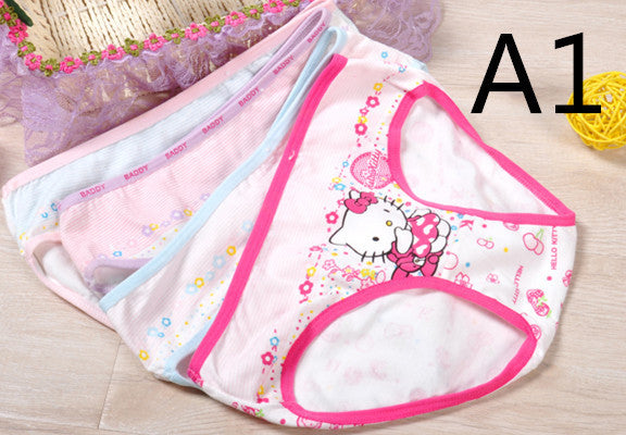 2016 Sale For Girls Underwear Briefs Panties Kitty Baby Kids Pants Wholesale High Quality Short Children Princesses 4pcs/lot Mix
