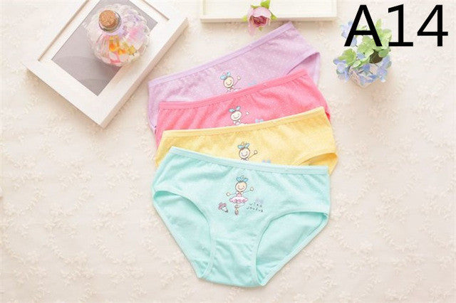 2016 Sale For Girls Underwear Briefs Panties Kitty Baby Kids Pants Wholesale High Quality Short Children Princesses 4pcs/lot Mix