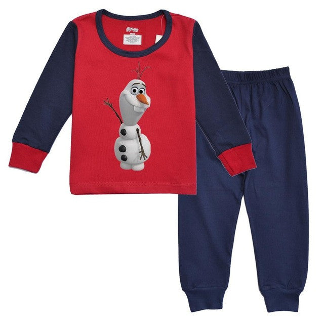 Hottest seller 100% cotton long sleeve pijama kids baby girl boy 2017 Spring autumn clothes kids clothes free shipping