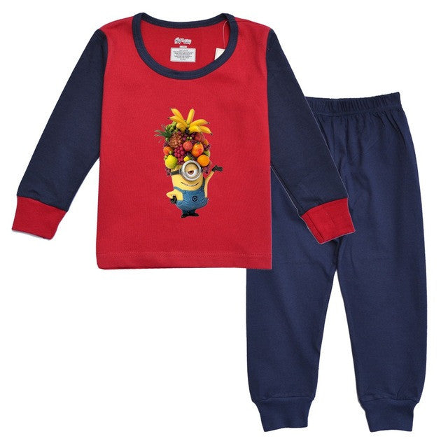 Hottest seller 100% cotton long sleeve pijama kids baby girl boy 2017 Spring autumn clothes kids clothes free shipping