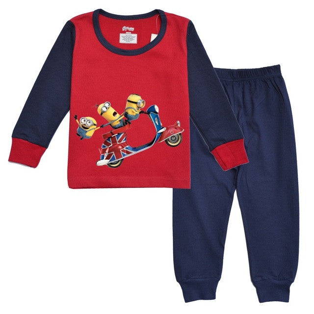 Hottest seller 100% cotton long sleeve pijama kids baby girl boy 2017 Spring autumn clothes kids clothes free shipping
