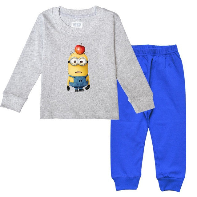 Hottest seller 100% cotton long sleeve pijama kids baby girl boy 2017 Spring autumn clothes kids clothes free shipping