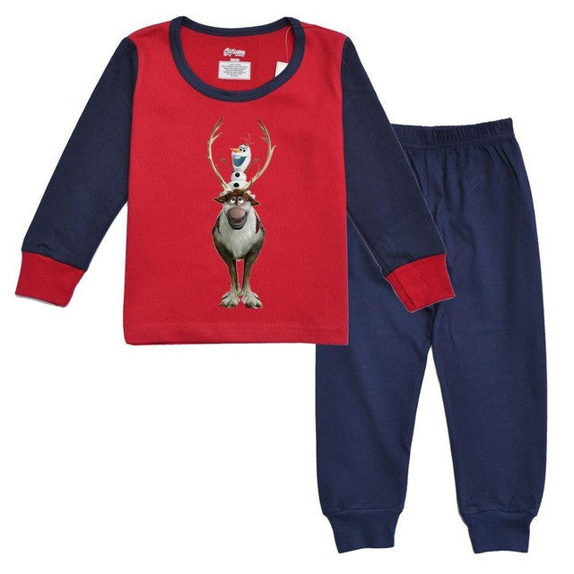 Hottest seller 100% cotton long sleeve pijama kids baby girl boy 2017 Spring autumn clothes kids clothes free shipping