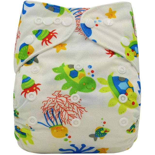 Baby Cloth Diaper Cover Bamboo Velour Fitted Diaper Washable Brand Baby Nappy Animal Print Reusable Baby Diapers Couche Lavable