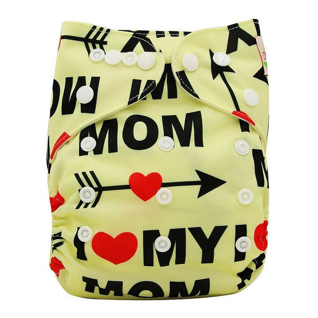 Baby Cloth Diaper Cover Bamboo Velour Fitted Diaper Washable Brand Baby Nappy Animal Print Reusable Baby Diapers Couche Lavable