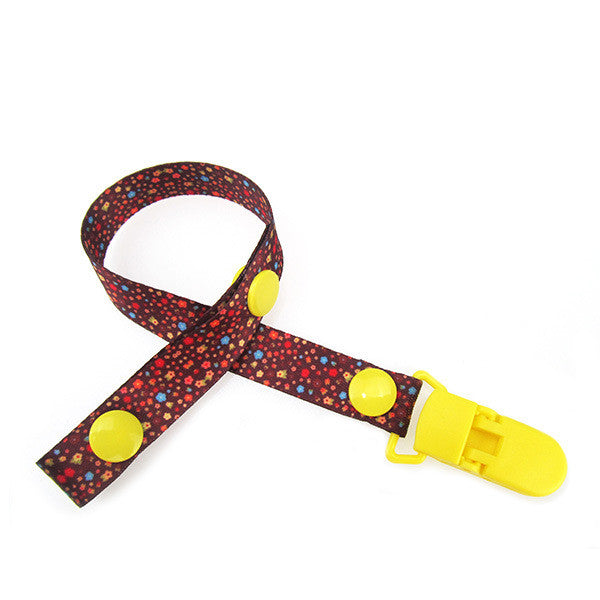 Cartoon Fixed Button Adjust Length Baby Pacifier Clip Plastic Dummy Holder Soother Chain Drop-resistant Buckle Strap Stroller