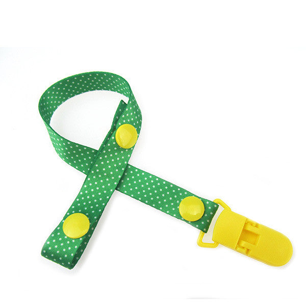 Cartoon Fixed Button Adjust Length Baby Pacifier Clip Plastic Dummy Holder Soother Chain Drop-resistant Buckle Strap Stroller