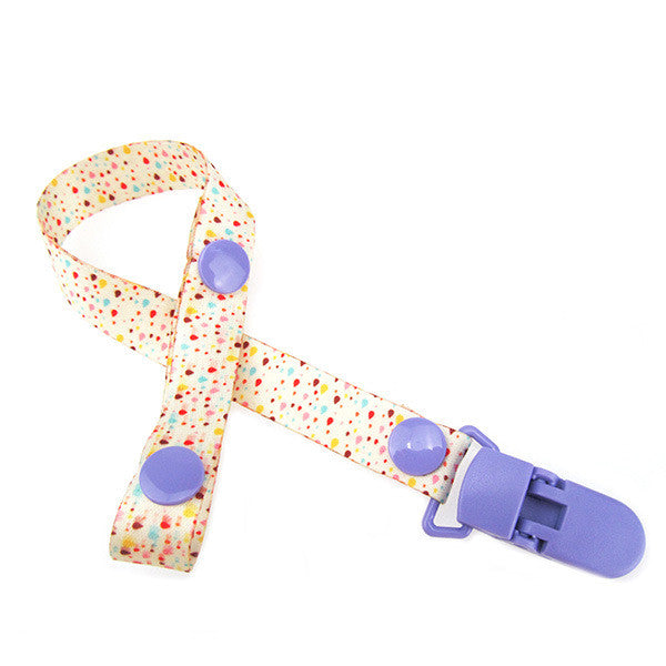 Cartoon Fixed Button Adjust Length Baby Pacifier Clip Plastic Dummy Holder Soother Chain Drop-resistant Buckle Strap Stroller