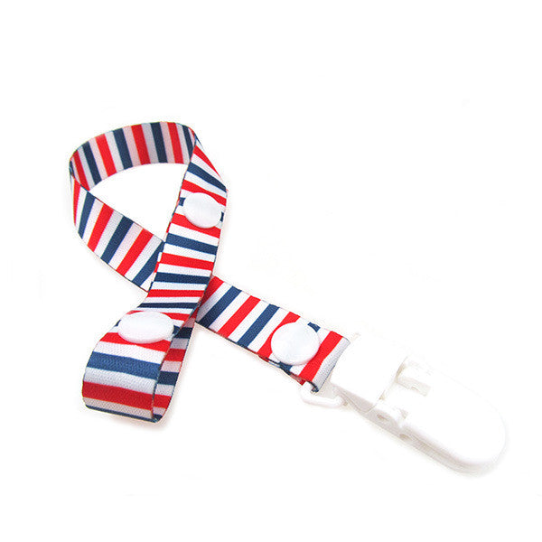 Cartoon Fixed Button Adjust Length Baby Pacifier Clip Plastic Dummy Holder Soother Chain Drop-resistant Buckle Strap Stroller