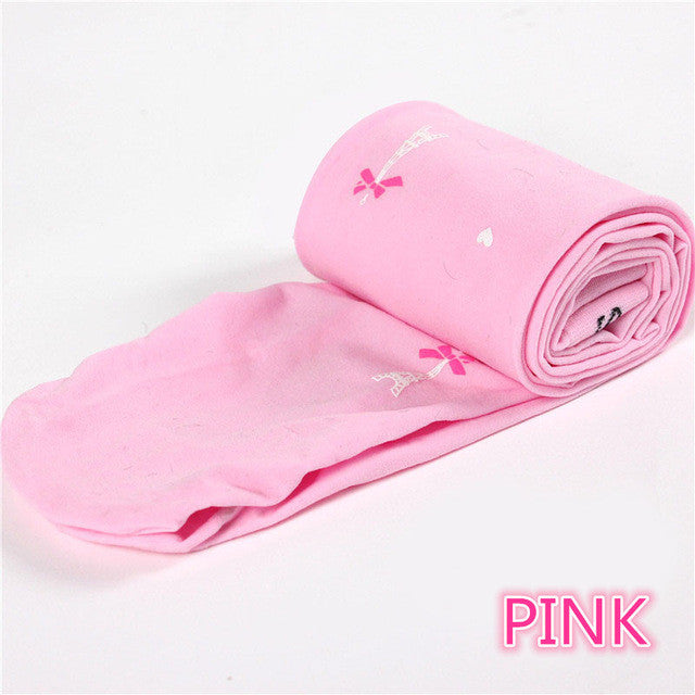 Wholesale Night Shinning Eiffel Tower pattern baby girl tights Children Korean Style Stockings Fashion Kids Pantyhose Hot Sale