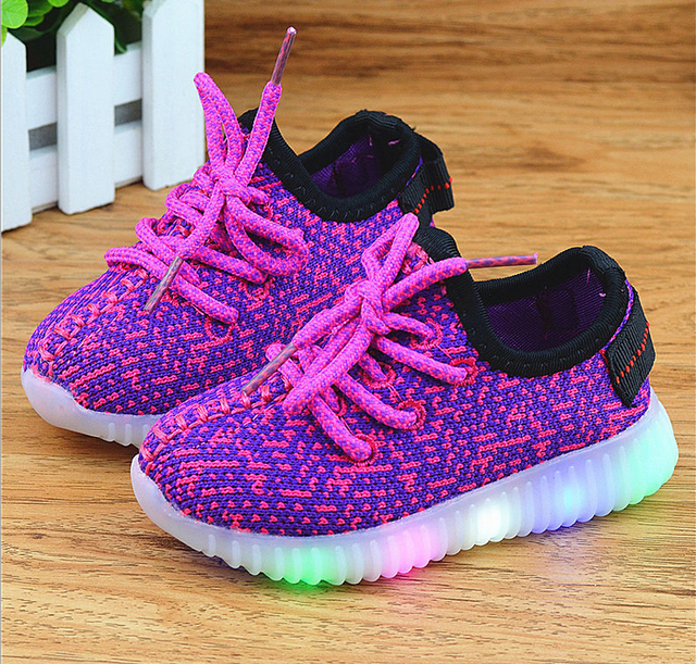 2016 latest fall kids fashion children shoes with led light up shoes luminous glowing sneakers baby boys and girls shoes new