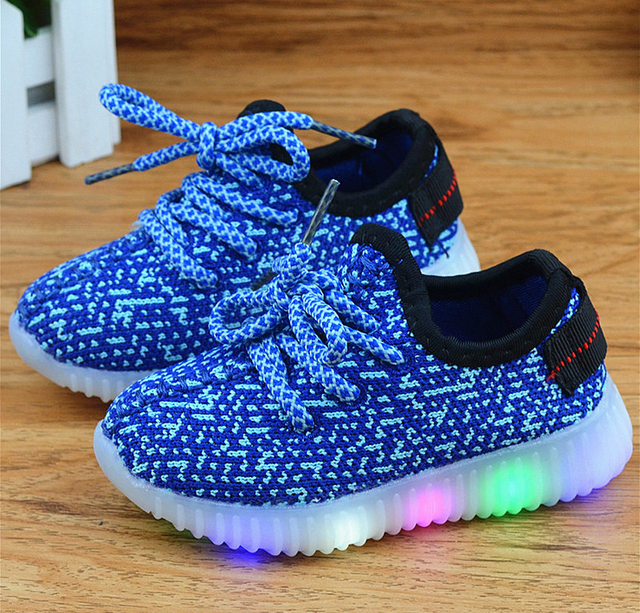 2016 latest fall kids fashion children shoes with led light up shoes luminous glowing sneakers baby boys and girls shoes new