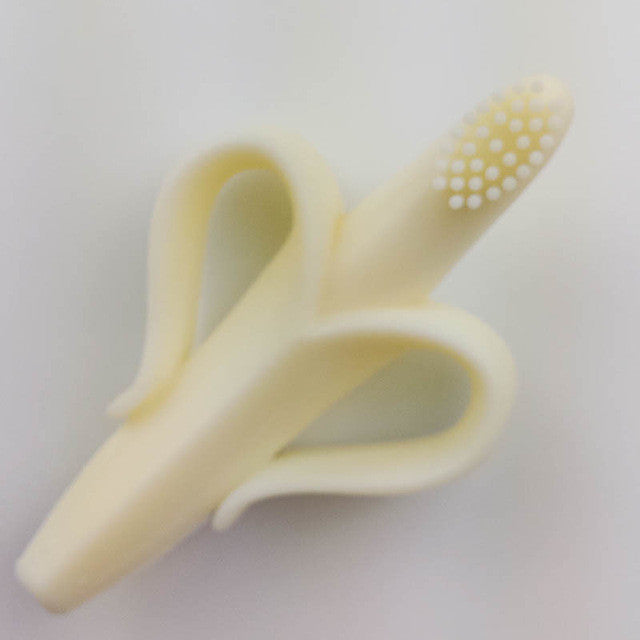 Banana Silicone Toothbrush Safety Baby Teether Teething Ring Child Chews Baby Teeth Stick Children Toothbrush 3 Styles