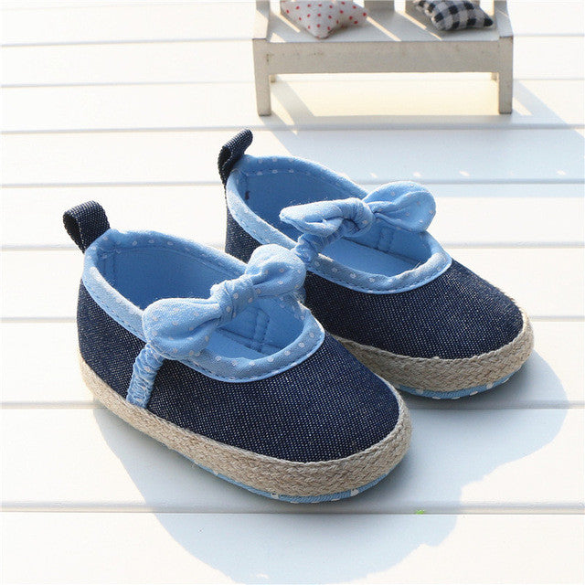 baby girl first walker shoes newborn toddler girl bowknot bow polka dot soft sole pram shoes sapatos infantil calzado ninas
