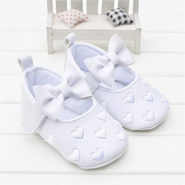 baby girl first walker shoes newborn toddler girl bowknot bow polka dot soft sole pram shoes sapatos infantil calzado ninas